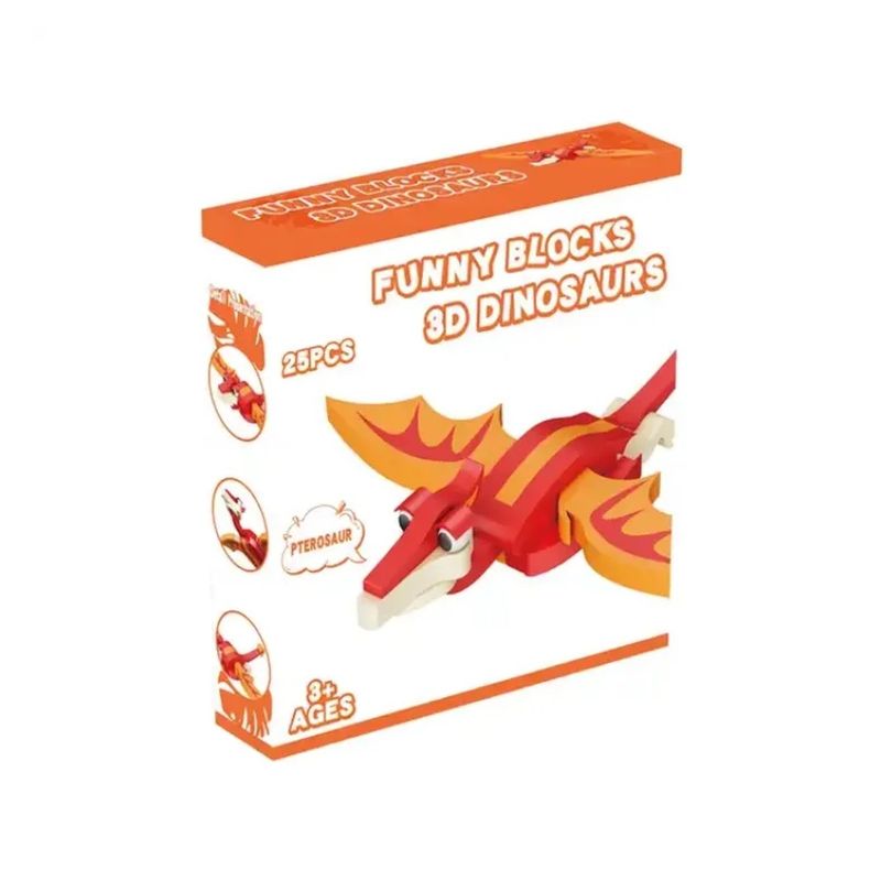 GENERICO - Bloques de Construcción EVA 3D Pterosaur 25 Pcs