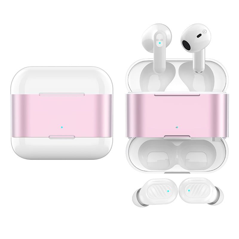GENERICO - Set de 4 audífonos  inear inalámbricos con case power bank
