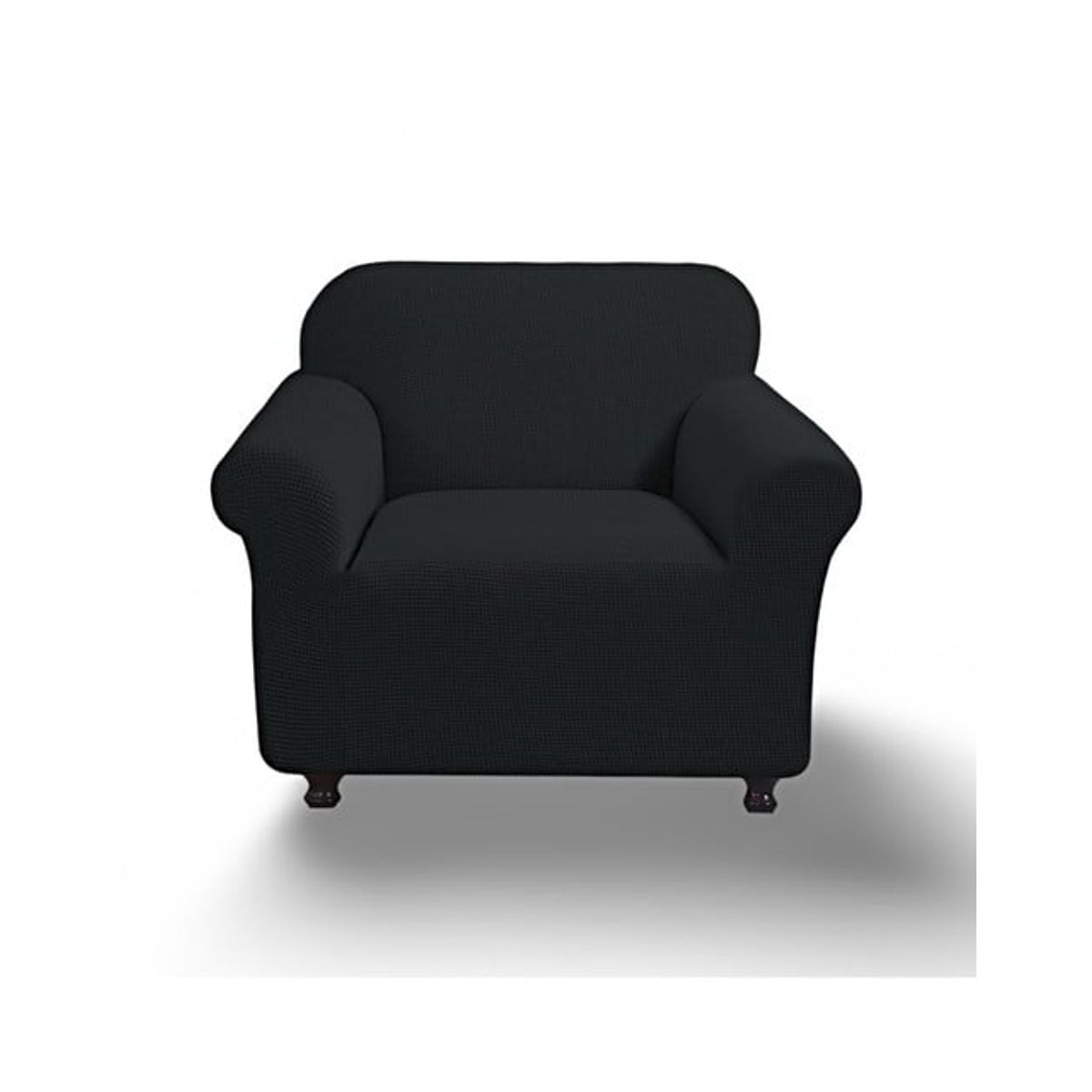 GENERICO - FUNDA PARA SOFA CUADRILLE DE 1 CUERPO NEGRO