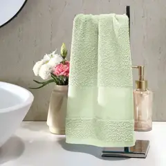 DOHLER - Set de 6 Toallar para bordar Torino II Verde Claro 30cm x 45cm Döhler Torino II