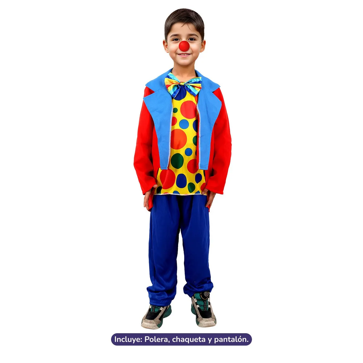GENERICO - TRAJE PAYASO 5-6 3 MESES DE GARANTIA