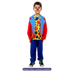 GENERICO - TRAJE PAYASO 5-6 3 MESES DE GARANTIA