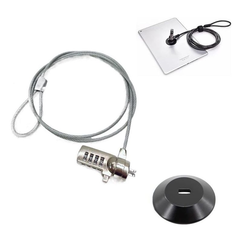 GENERICO - Kit de Seguridad Antirrobo con Cable para Dispositivos Móvil