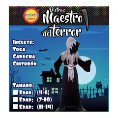 GENERICO - TRAJE MUERTE TALLA 4-6 X1 UNI