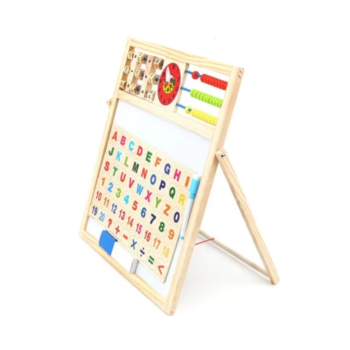 OEM - Pizarra Soporte Doble Atril Juguete Madera