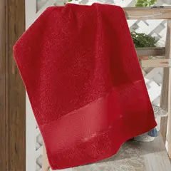DOHLER - Set de 6 Toallar para bordar Torino II ROJO 30cm x 45cm Döhler Torino II