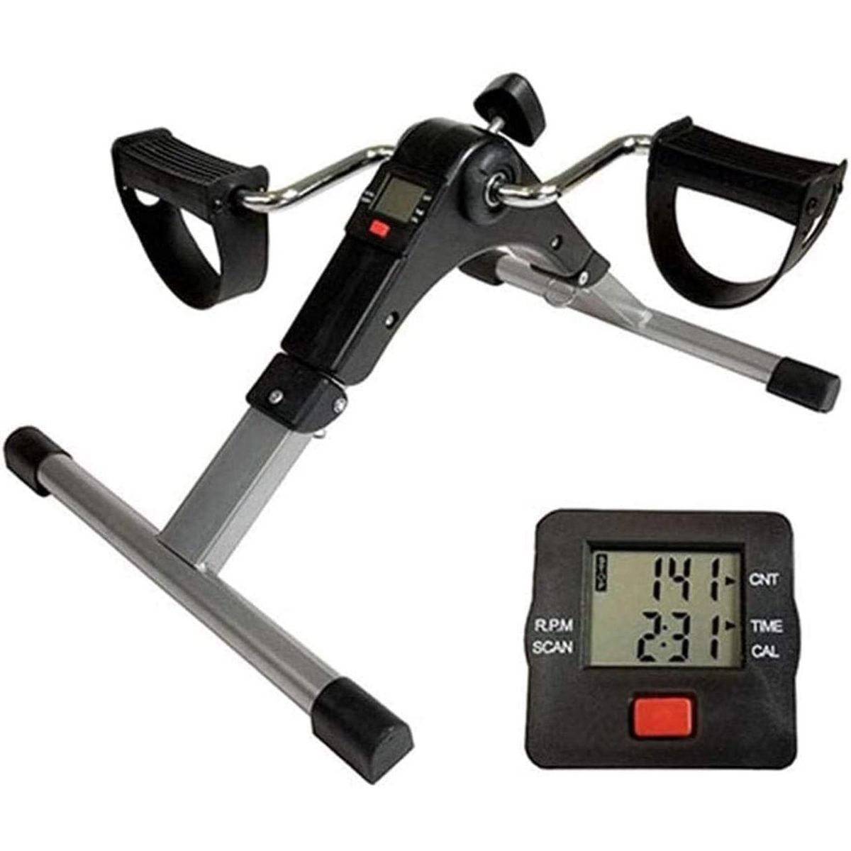GENERICO - Pedalera Ejercitadora De Manos Y Pies Con Pantalla LCD Spinning