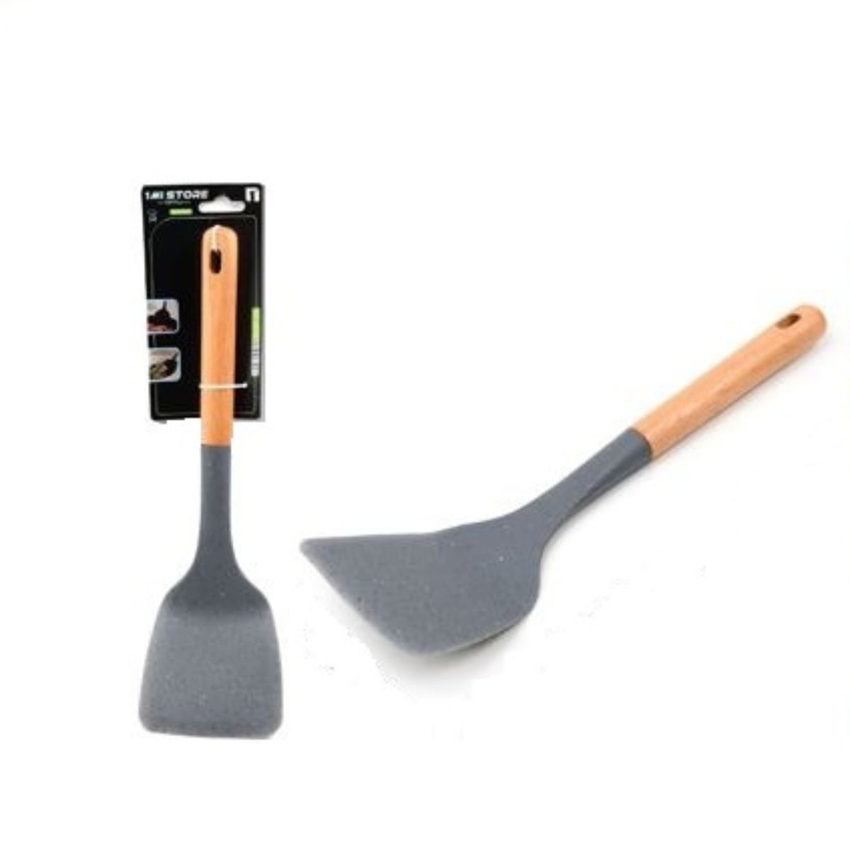 OEM - ESPATULA PALA PLANA TXM7-M04 COLOR GRIS MANGO DE MADERA