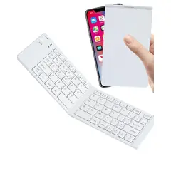 BITART - Mini Teclado Inalambrico Plegable Bluetooth Blanco