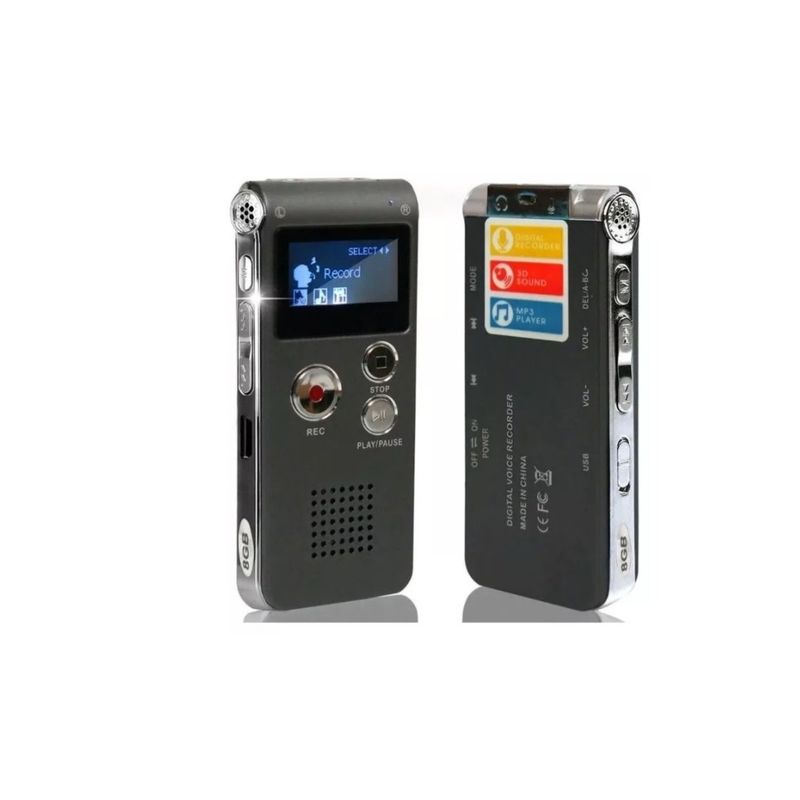 GENERICO - Grabadora Digital Profesional De Voz Sonido 8gb Mp3 Mix