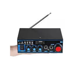 GENERICO - Mini Amplificador Bluetooth Digital Hifi 2ch Negro
