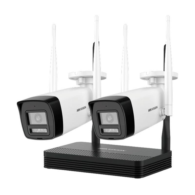 HIKVISION - Kit Camaras de Seguridad + NVS 4CH Hikvision WiFi EasyLink