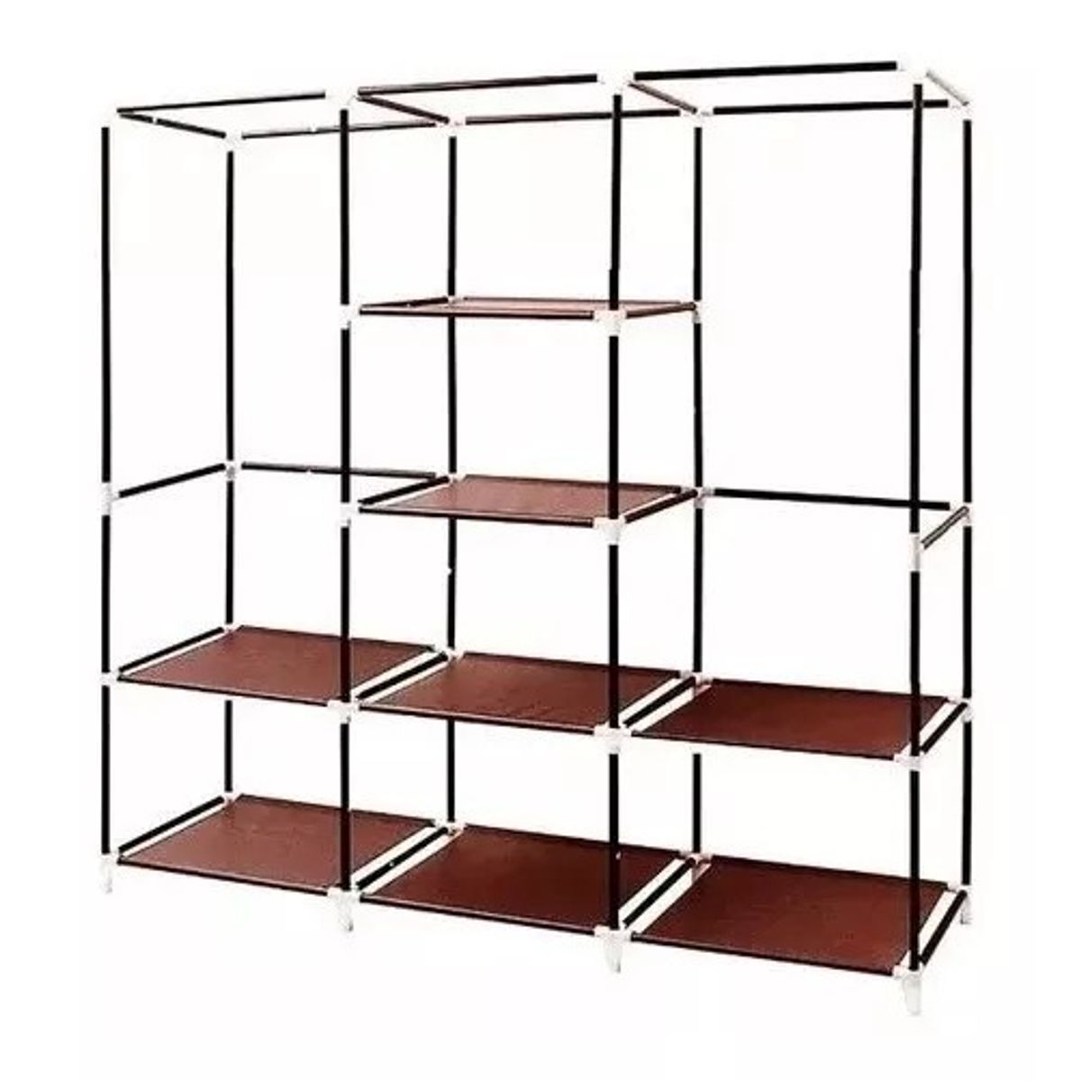 GENERICO - Closet Ropero Armable Armario De 3 Cuerpos De Tela