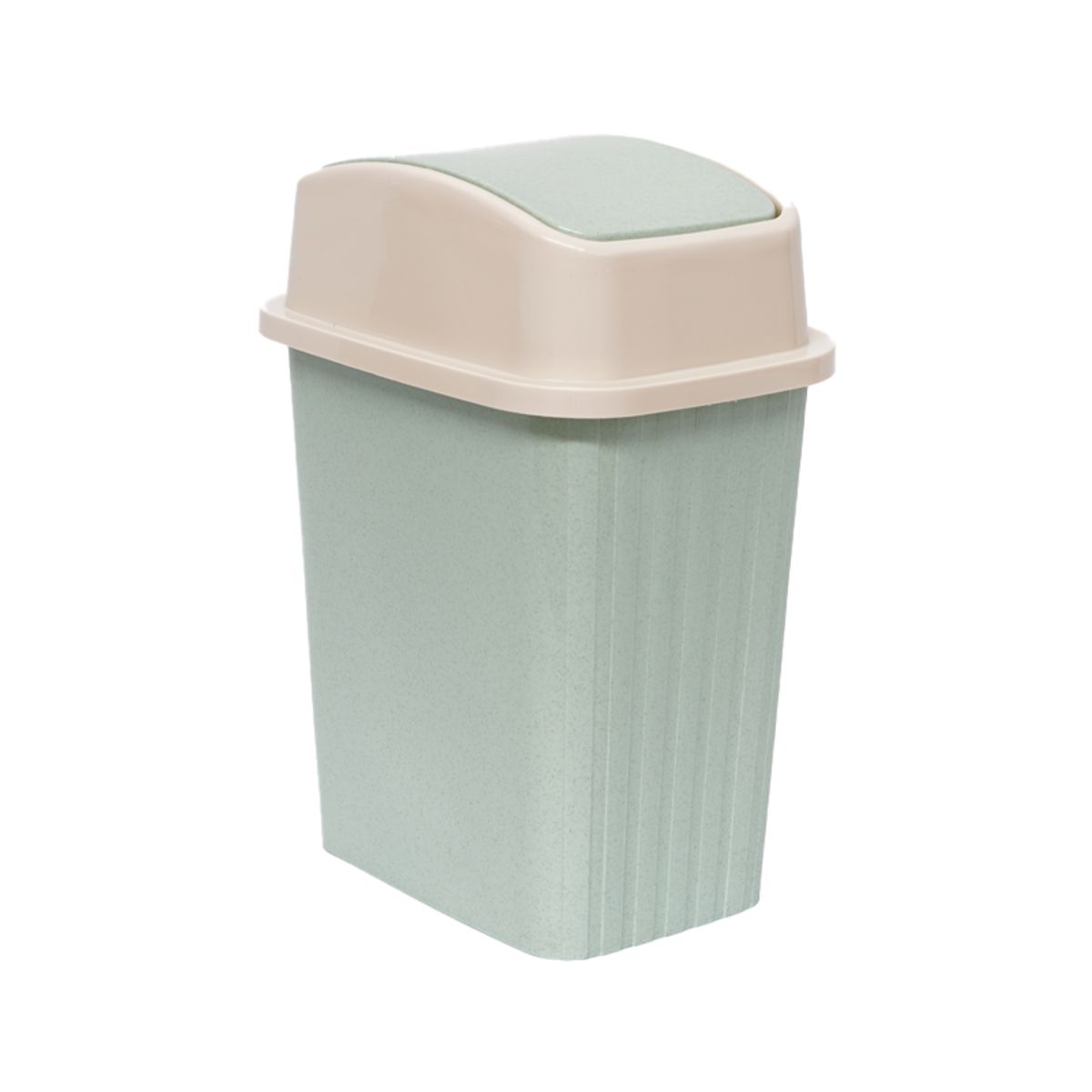 WAKESHOME - Basurero Plástico Cocina 12 Litros Tapa Vaivén Wakeshome