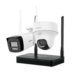 HIKVISION - Kit Camaras de Seguridad + NVS 4CH WiFi EasyLink
