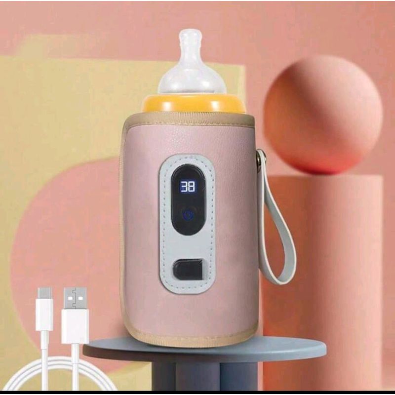 GENERICO - Calentador de biberones portátil usb rosado 00152RS