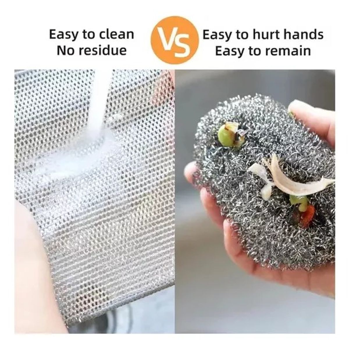 GENERICO - Esponja Loza Platos Olla Tipo Malla - Paño Limpieza Malla X3