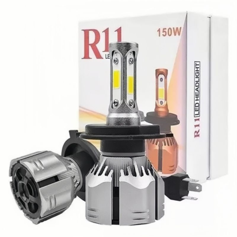 GENERICO - Kit R11 Turbo Led H1 H3 H4 H7 H11 H13 9005 9006 880 12000lm…
