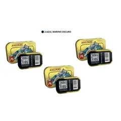 ANILINAS MONTBLANC - Pack X3 Cajita Dorada Azul Marino Oscuro