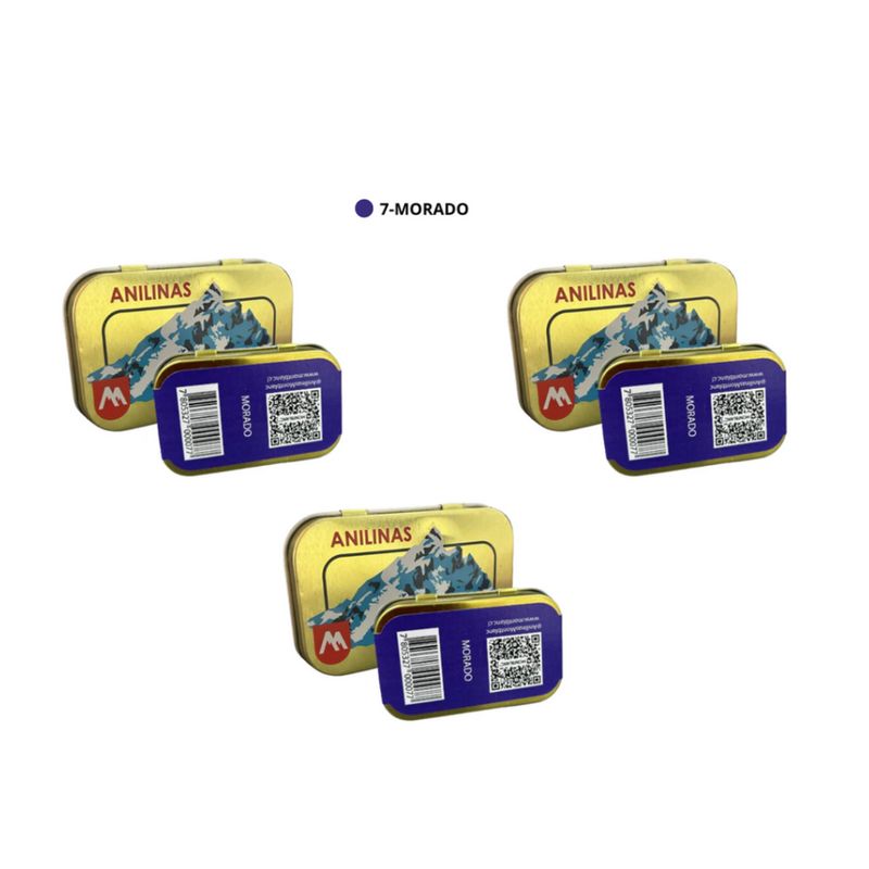 ANILINAS MONTBLANC - Pack X3 Anilinas Montblanc Cajita Dorada Morado