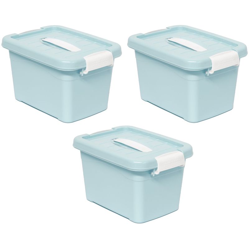 WAKESHOME - 3 Cajas Organizadoras Plasticas Canasto Multiusos Wakeshome