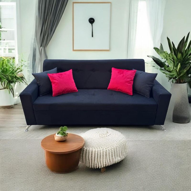 GENERICO - SOFA SOFIA NEGRO FELPA