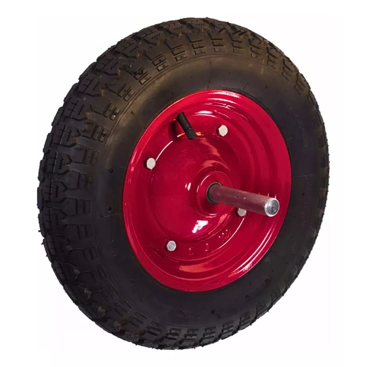 GENERICO - Rueda De Carretilla Inflable Con Eje 3.50 8 Dicas