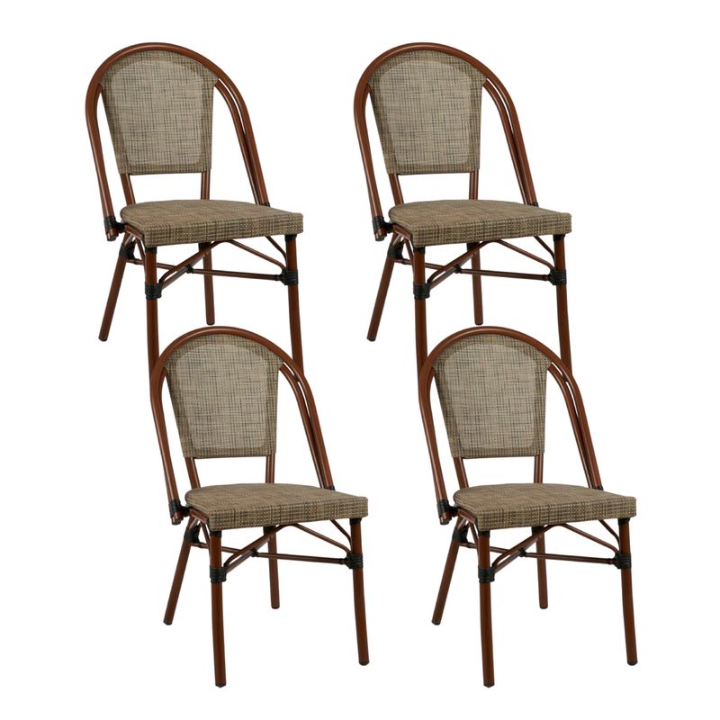 KLIK - Pack de 4 Sillas Bistro Parisina Textileno - Beige
