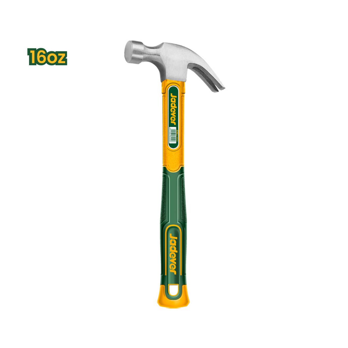 JADEVER - Martillo Carpintero Mango de Fibra 16oz 450g JADEVER