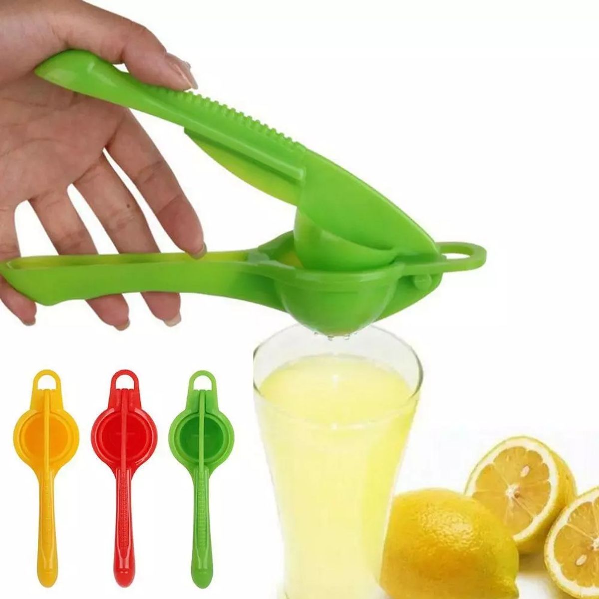 WAKESHOME - Exprimidor Manual De Limones Naranjas Limón Doble Mango