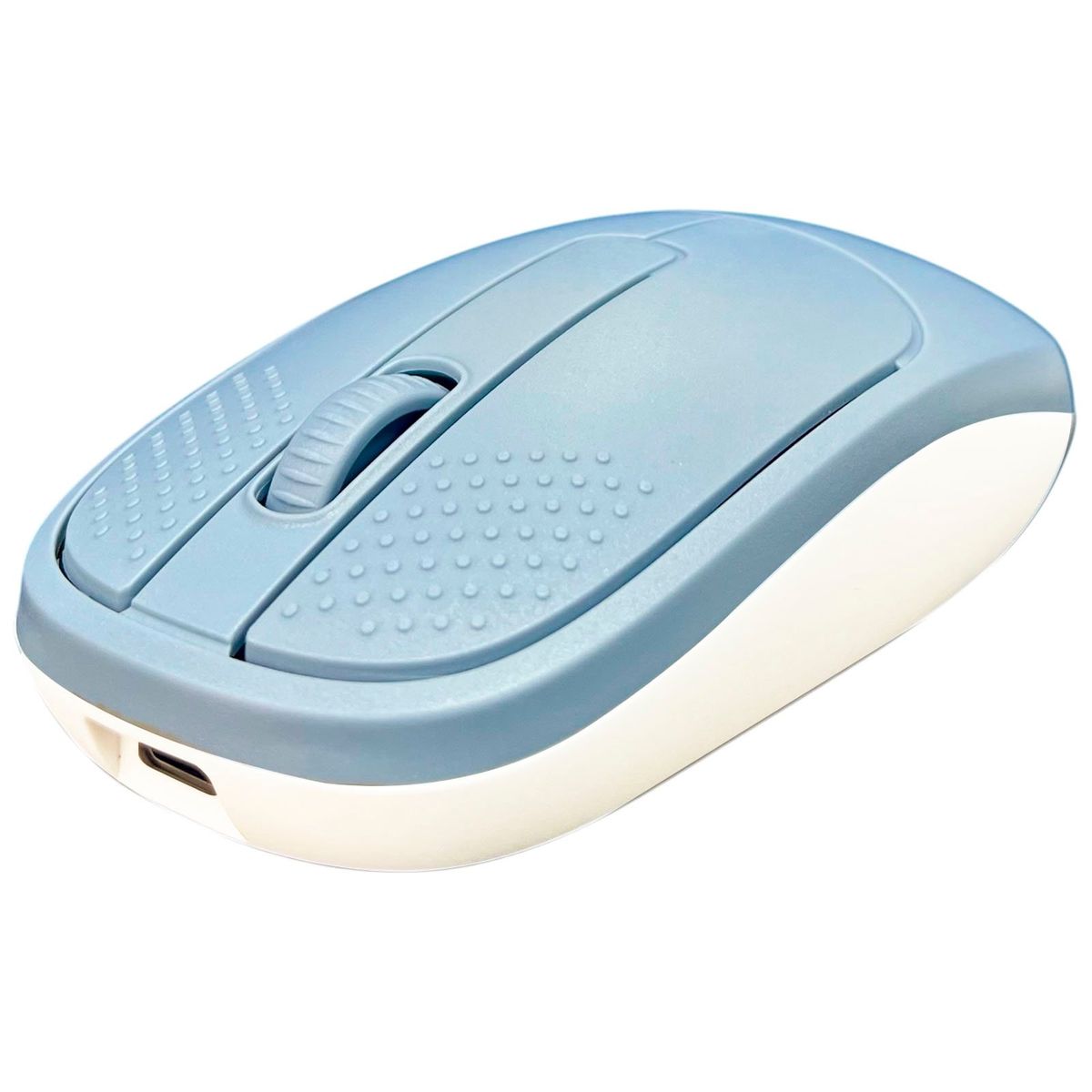MOTOMO - Mouse Inalambrico Dual USB/Bluetooth Recargable 1200dpi Azul