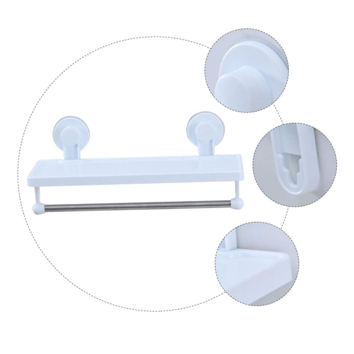 OEM - Repisa De Pared Organizador De Baño Colgante Con Colgadores