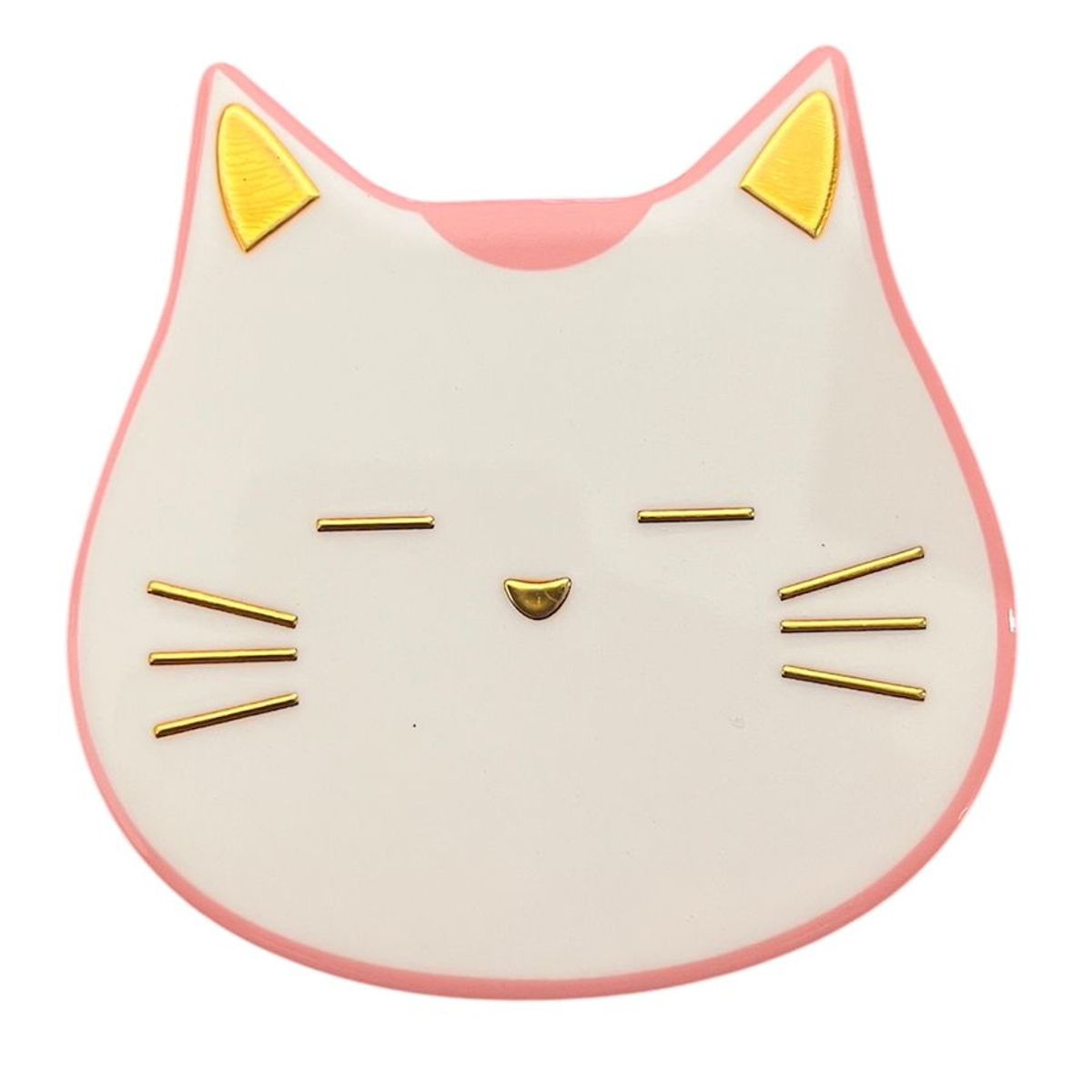 GENERICO - Set 4 Posavasos Ceramica 4 Piezas Diseño Gato Tierno