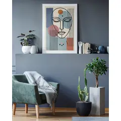 GENERICO - Composición Abstracta con Acentos de Color y Naturaleza