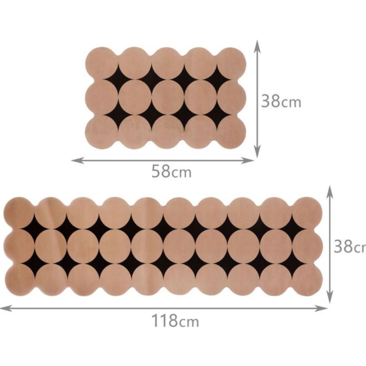 OEM - Set 2 Alfombra Hogar Limpiapiés Antideslizante 118x38cm M1