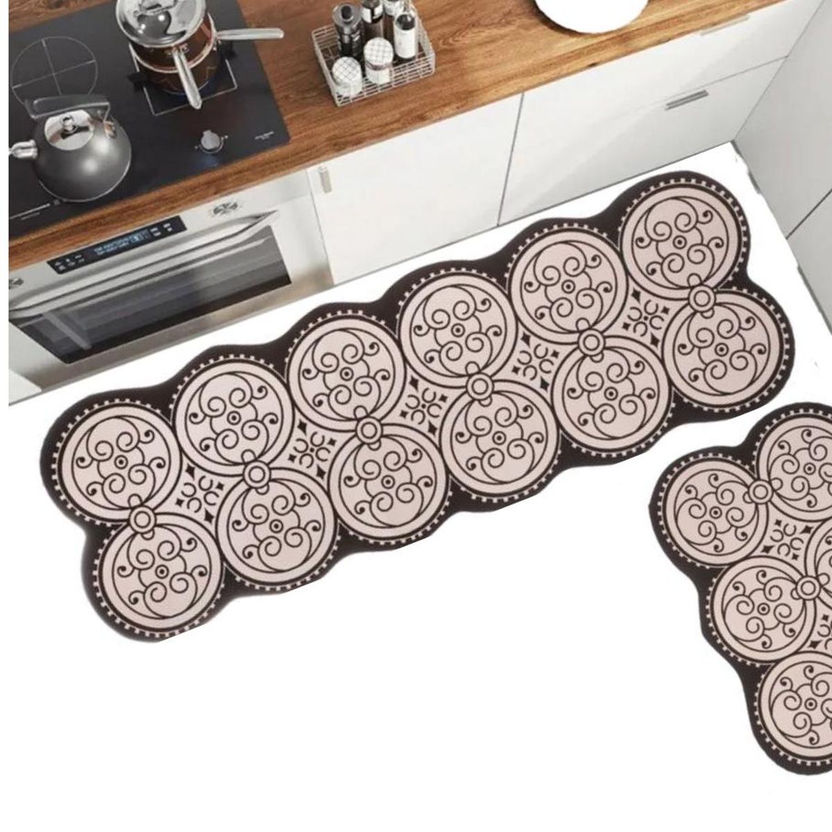 OEM - Set 2 Alfombra Hogar Limpiapiés Antideslizante 118x38cm M1