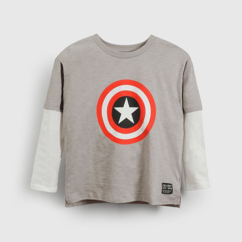 COLLOKY - Polera Niño Gris 56050 Colloky_.