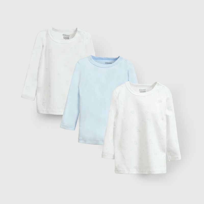 COLLOKY - Camiseta baby Niño Celeste 56036 Colloky