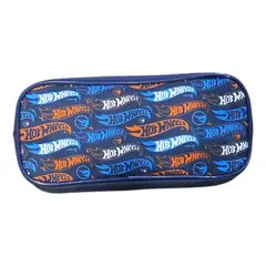 INTEK GAMES - Estuche Escolar HotWheels Doble Compartimiento