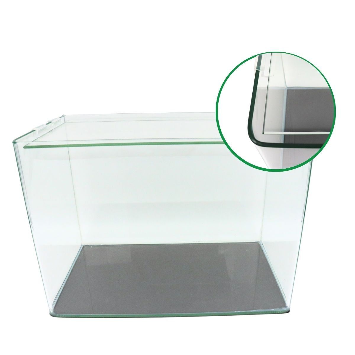 GENERICO - Acuario de Vidrio con Borde Curvo 57L