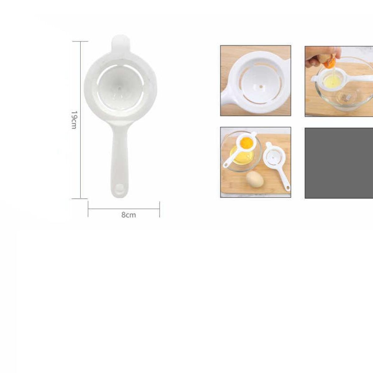 GENERICO - Pack 3 Separador De Yema De Huevo