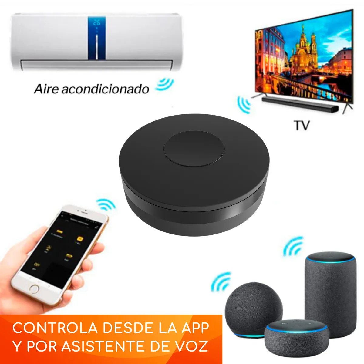 D MOTICA - Control Remoto Universal Inteligente Wifi - App Alexa y Google Home