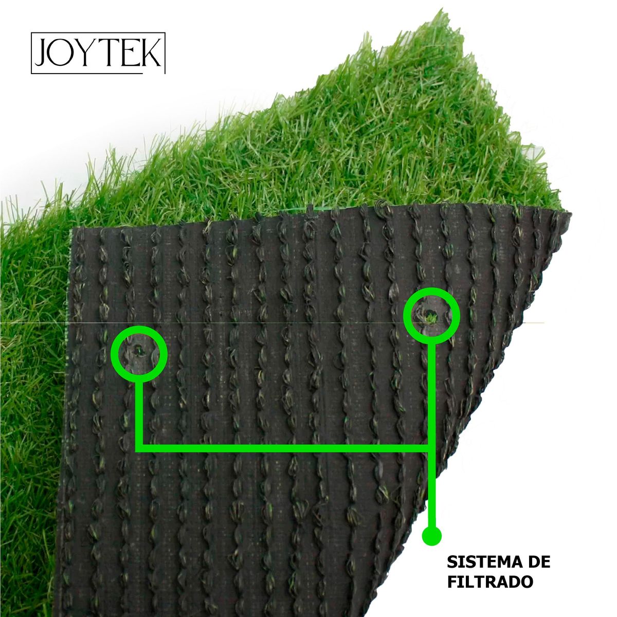 JOYTEK - Pasto Sintético De 20mm 4x4 16mt2 UV