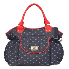 MADREMIA - Bolso Maternal Happy Corazon denim