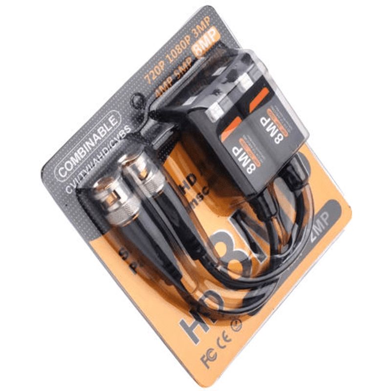 GENERICO - Video Balun 8MP a presión ponchable