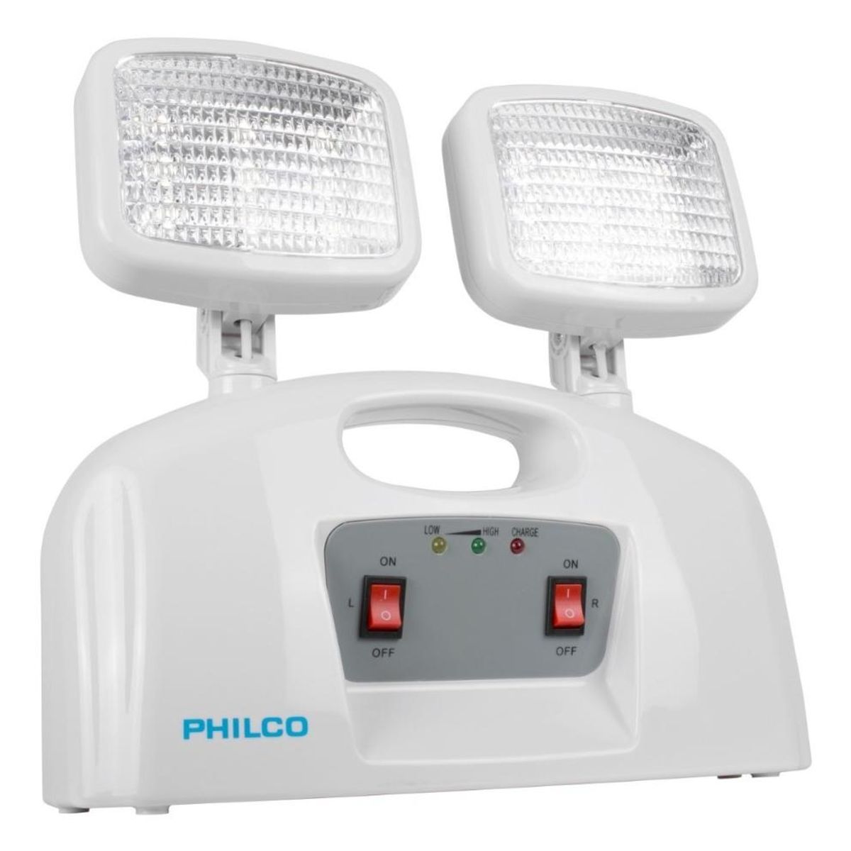 PHILCO - LAMPARA DE EMERGENCIA LED 2 FOCOS PHILCO
