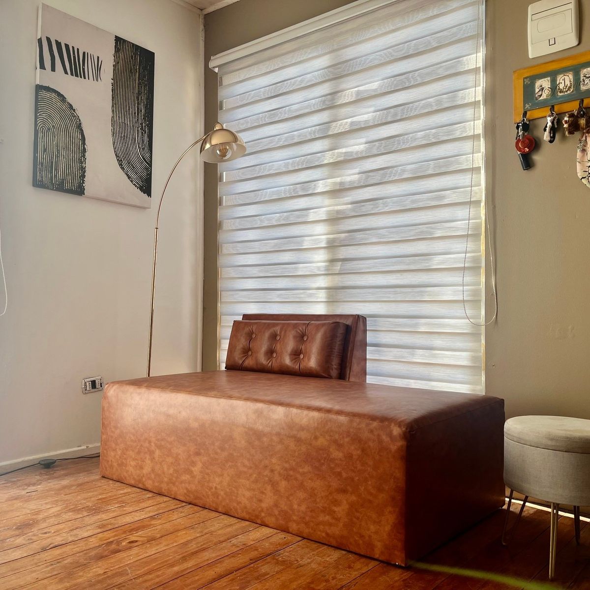 GENERICO - SOFA  2 CUERPOS RINNOVARE-ROSI 150X85X 65 ECO CUERO BRASILEÑO DURADERO