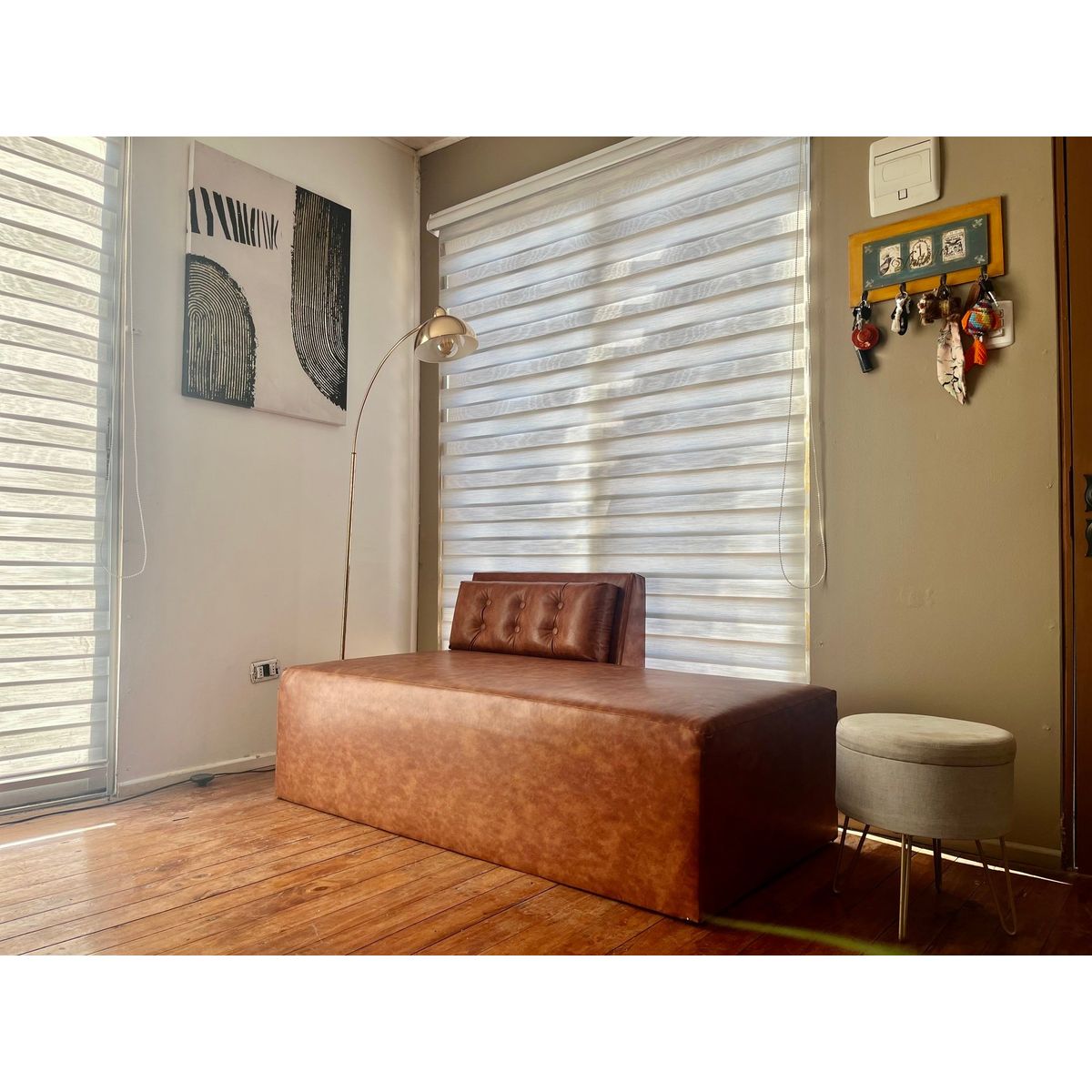 GENERICO - SOFA  2 CUERPOS RINNOVARE-ROSI 150X85X 65 ECO CUERO BRASILEÑO DURADERO