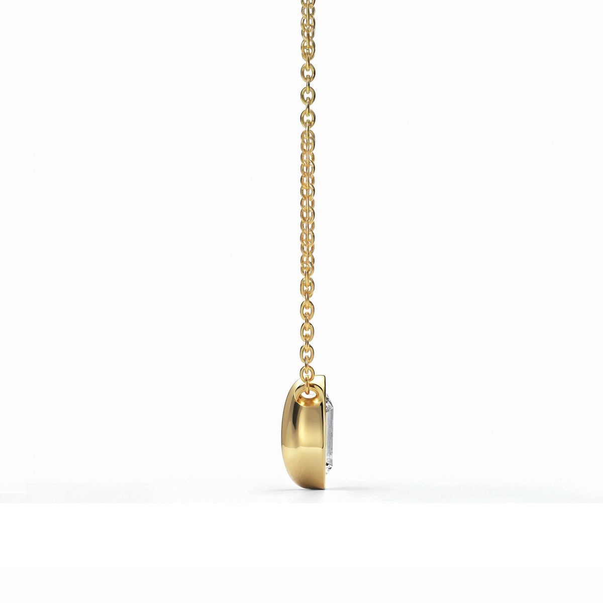 BLOOM CRYSTAL - Collar Gota de Luz Cristal Austria 10 mm Baño en Oro