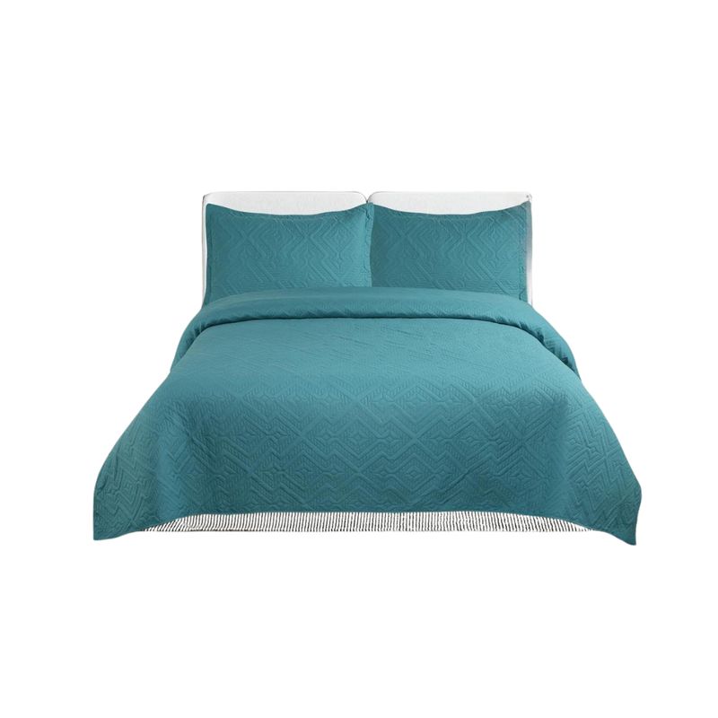 GENERICO - Cubrecama De Verano Delgado Quilt 2 Plazas Unicolor